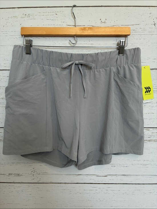all in motion Pants - All in Motion Gray Drawstring Waist Moisture Wicking Athletic Shorts, sz L, NWT
